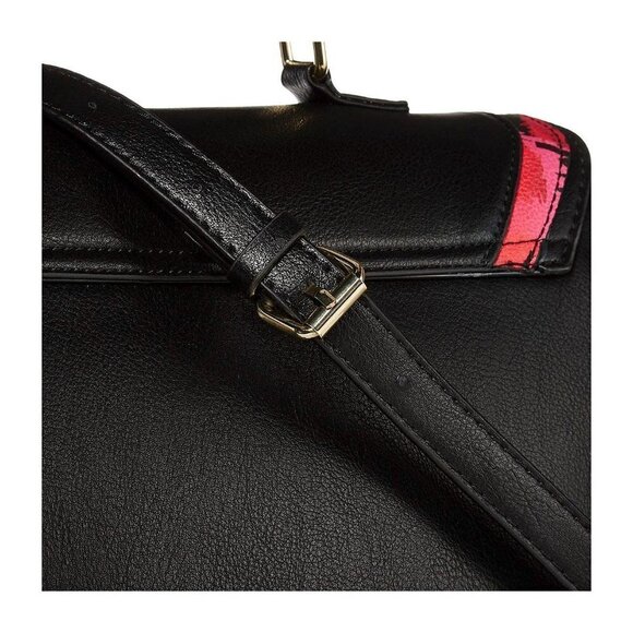 Betsey Johnson Black Pink Leopard Satchel - Picture 4 of 16